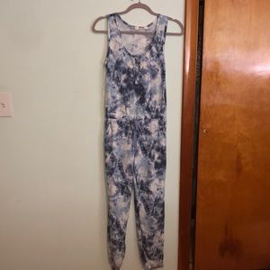 Blue Tie Dye Jumpsuit
